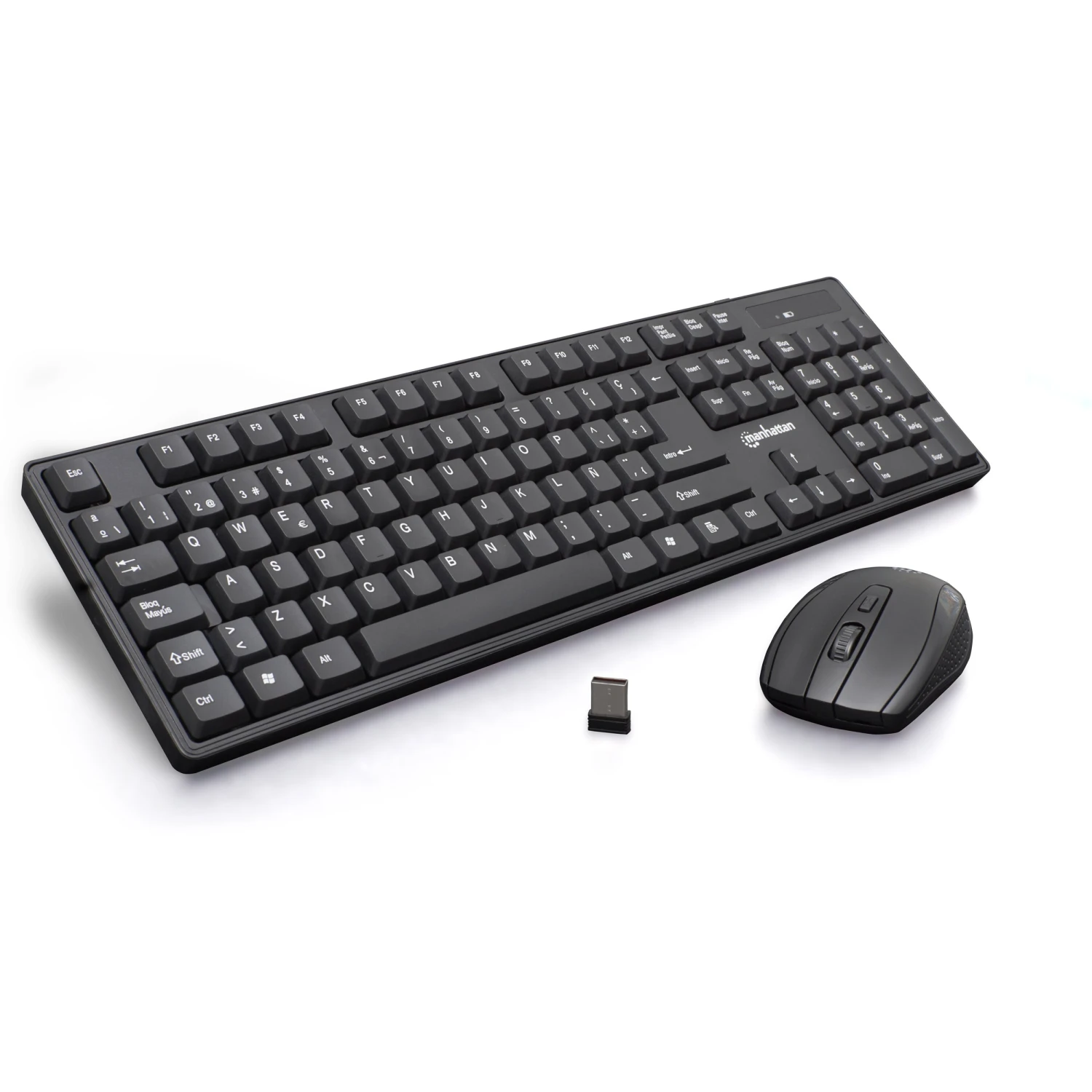 Manhattan Wireless Keyboard And Optical Mouse Set (Teclado Español) 1 Manhattan Wireless Keyboard And Optical Mouse Set (Teclado Español)