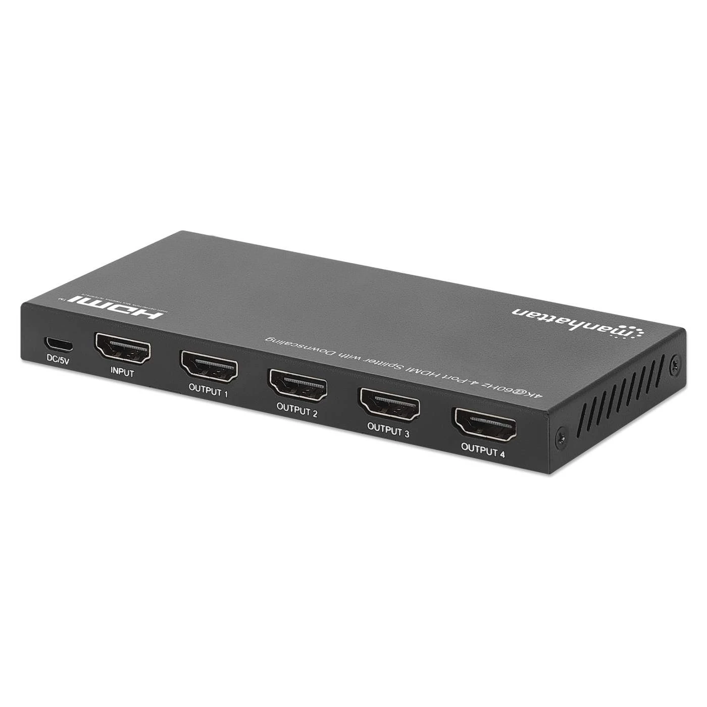 Manhattan 4K@60Hz 4-Port HDMI Splitter With Downscaling 4 Manhattan 4K@60Hz 4-Port HDMI Splitter With Downscaling - Image 4