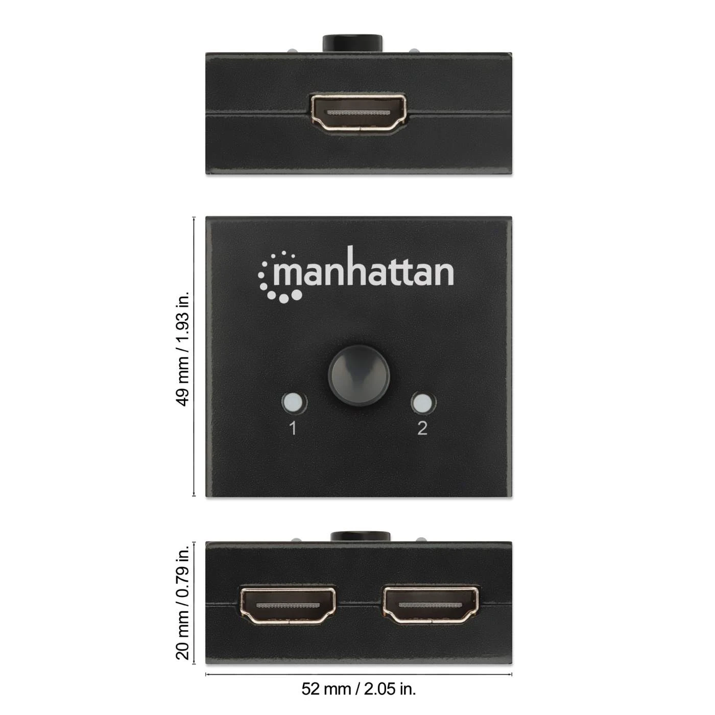 Manhattan 4K@60Hz Bi-Directional 2-Port HDMI Switch 7 Manhattan 4K@60Hz Bi-Directional 2-Port HDMI Switch - Image 7