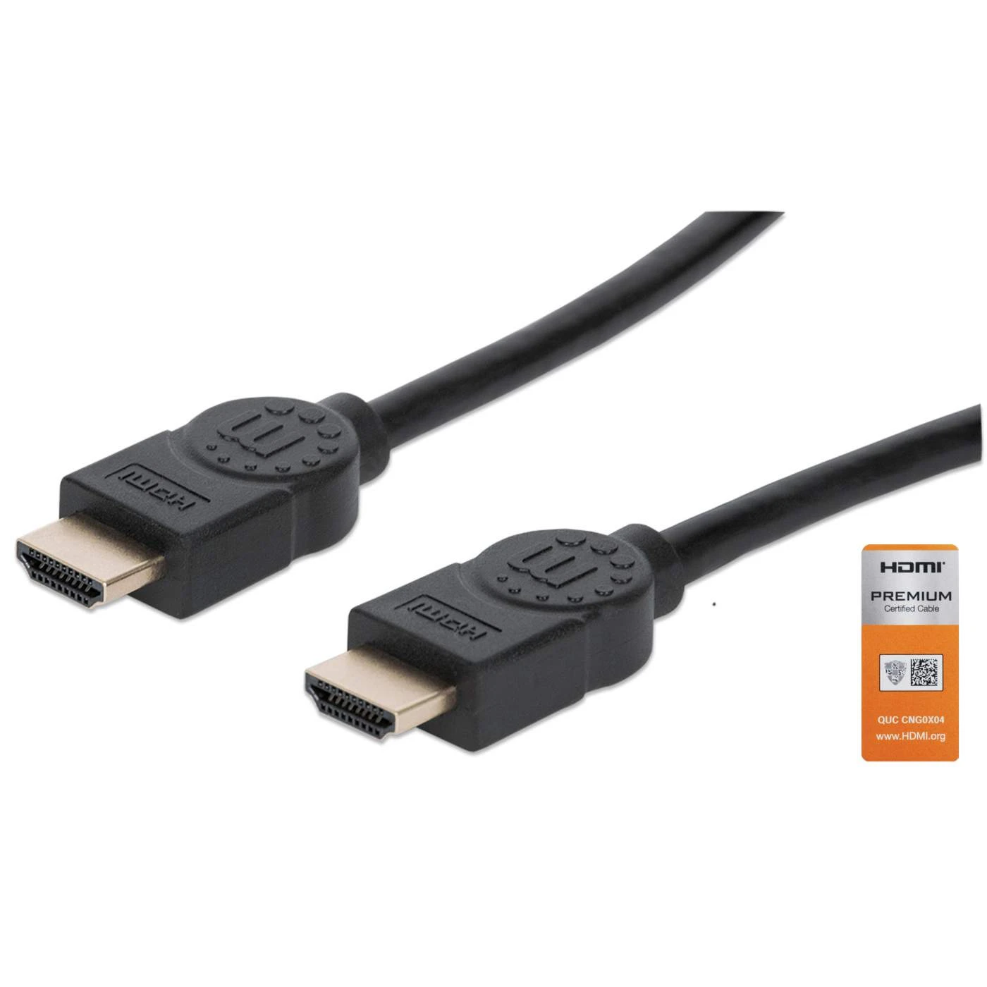 Manhattan 4K@60Hz Certified Premium High Speed HDMI Cable With Ethernet, 3 M (10 Ft.) 1 Manhattan 4K@60Hz Certified Premium High Speed HDMI Cable With Ethernet, 3 M (10 Ft.)