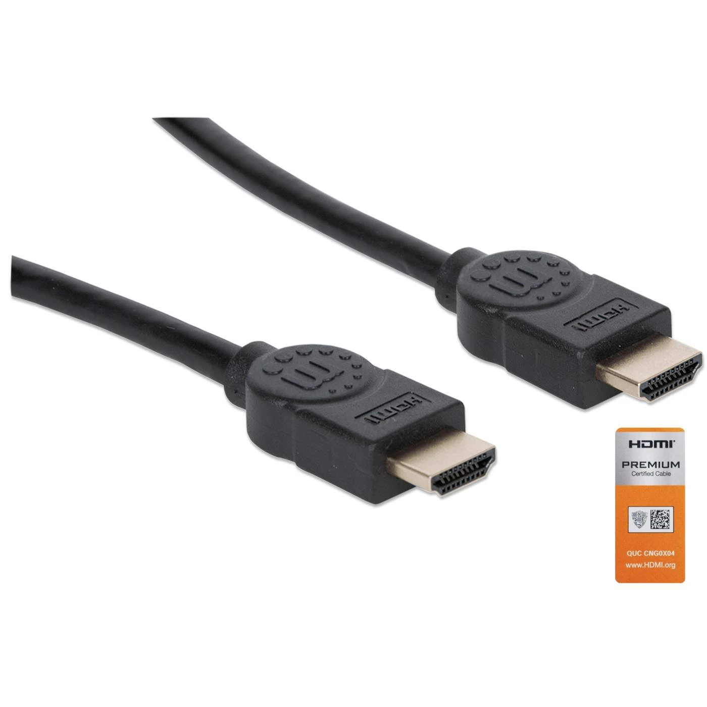 Manhattan 4K@60Hz Certified Premium High Speed HDMI Cable With Ethernet, 3 M (10 Ft.) 2 Manhattan 4K@60Hz Certified Premium High Speed HDMI Cable With Ethernet, 3 M (10 Ft.) - Image 2