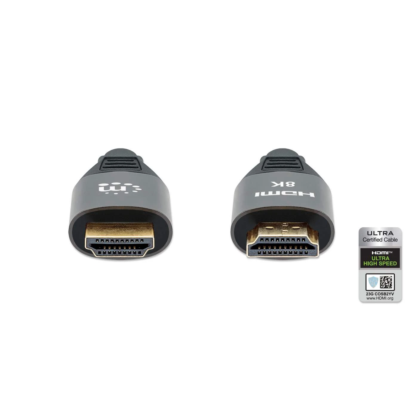Manhattan 8K@60Hz Certified Ultra High Speed HDMI Cable With Ethernet, 2 M (7 Ft.) 3 Manhattan 8K@60Hz Certified Ultra High Speed HDMI Cable With Ethernet, 2 M (7 Ft.) - Image 3