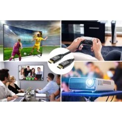 Manhattan 8K@60Hz Certified Ultra High Speed HDMI Cable With Ethernet, 2 M (7 Ft.) 12 Manhattan 8K@60Hz Certified Ultra High Speed HDMI Cable With Ethernet, 2 M (7 Ft.) -Manhattan Store 8kat60hz certified ultra high speed hdmi cable with ethernet 355940 5 d389e8c1 b805 4090 baaa d65851748b99