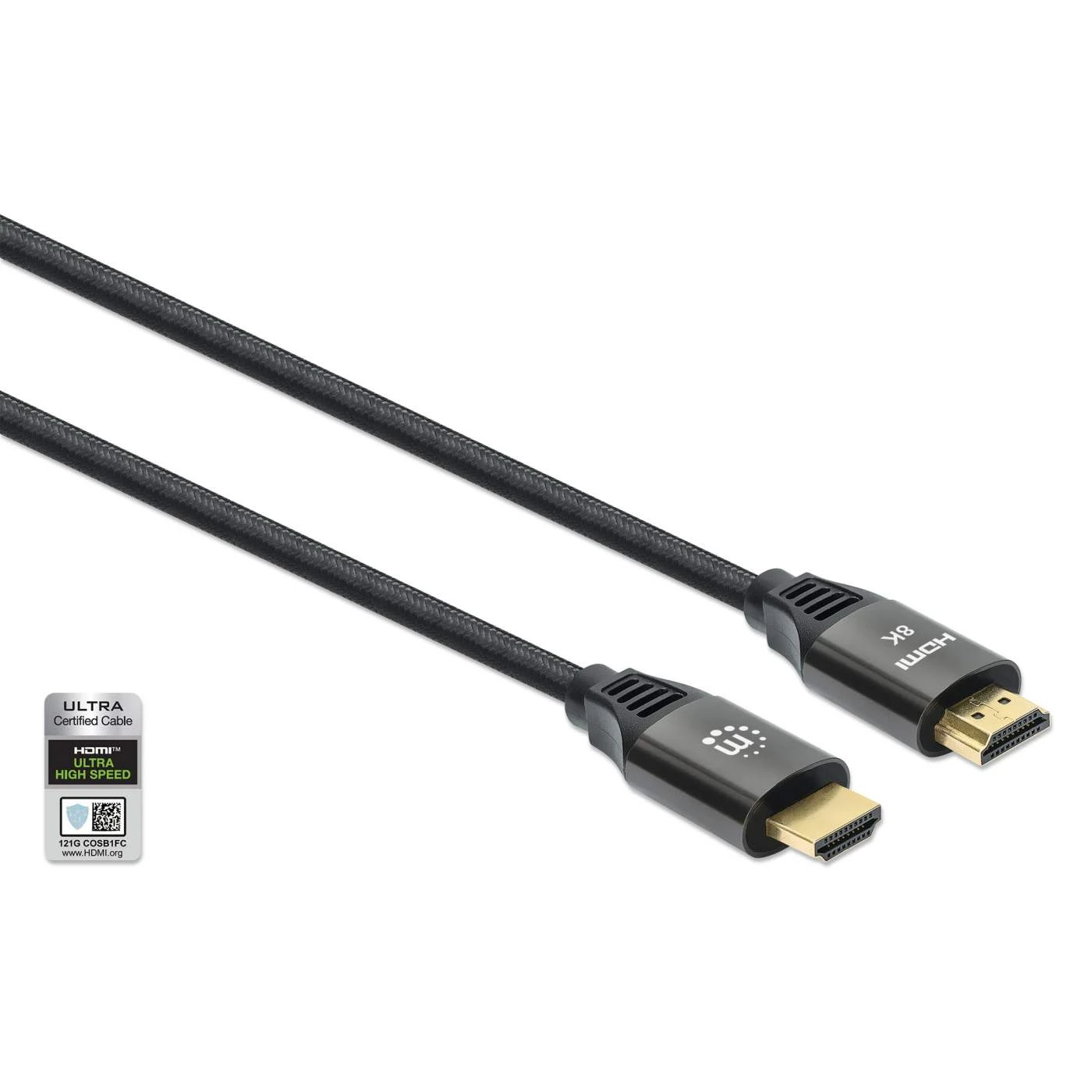 Manhattan 8K@60Hz Certified Ultra High Speed HDMI Cable With Ethernet, 3 M (10 Ft.) 2 Manhattan 8K@60Hz Certified Ultra High Speed HDMI Cable With Ethernet, 3 M (10 Ft.) - Image 2