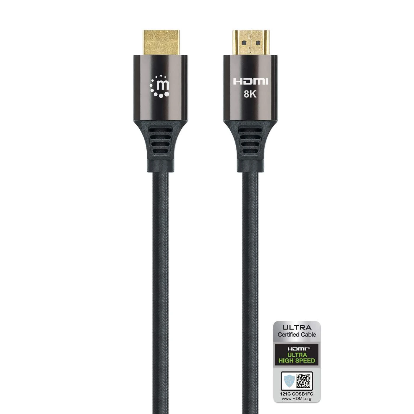 Manhattan 8K@60Hz Certified Ultra High Speed HDMI Cable With Ethernet, 3 M (10 Ft.) 4 Manhattan 8K@60Hz Certified Ultra High Speed HDMI Cable With Ethernet, 3 M (10 Ft.) - Image 4