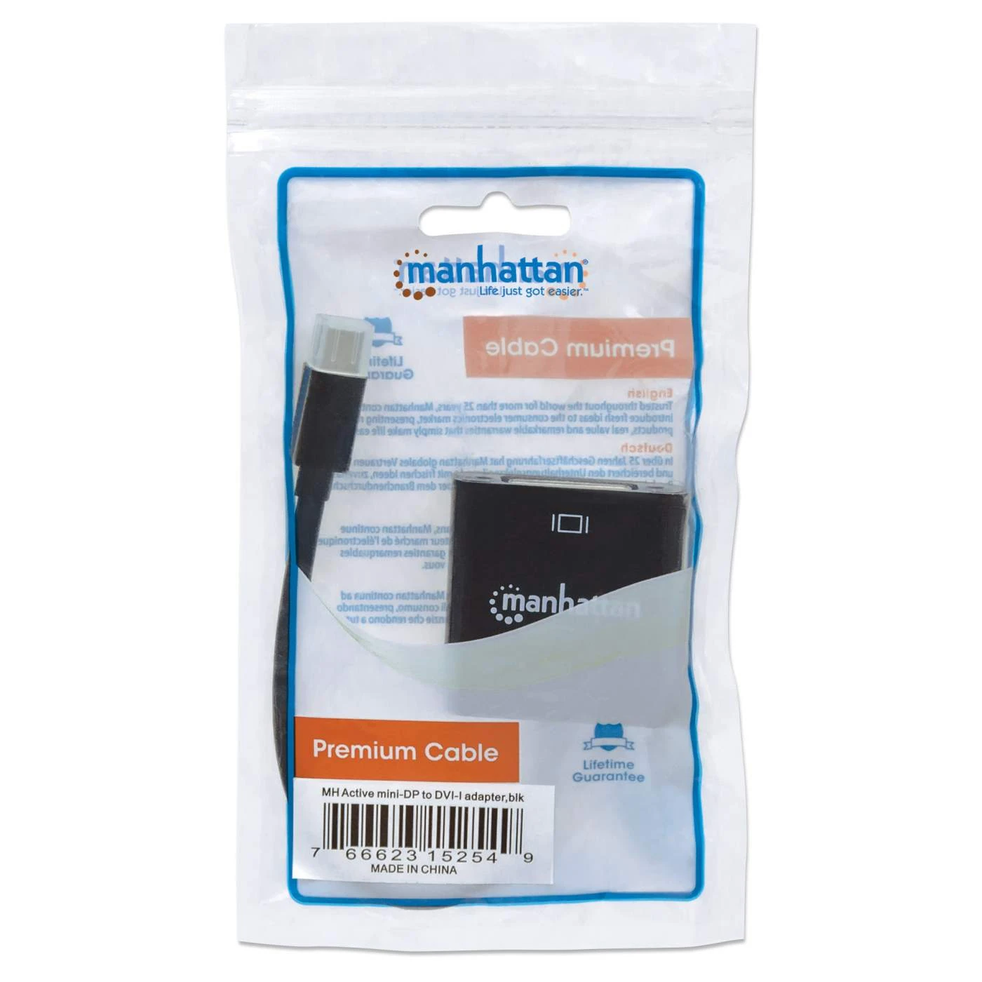 Manhattan Active Mini DisplayPort To DVI-I Adapter 2 Manhattan Active Mini DisplayPort To DVI-I Adapter - Image 2