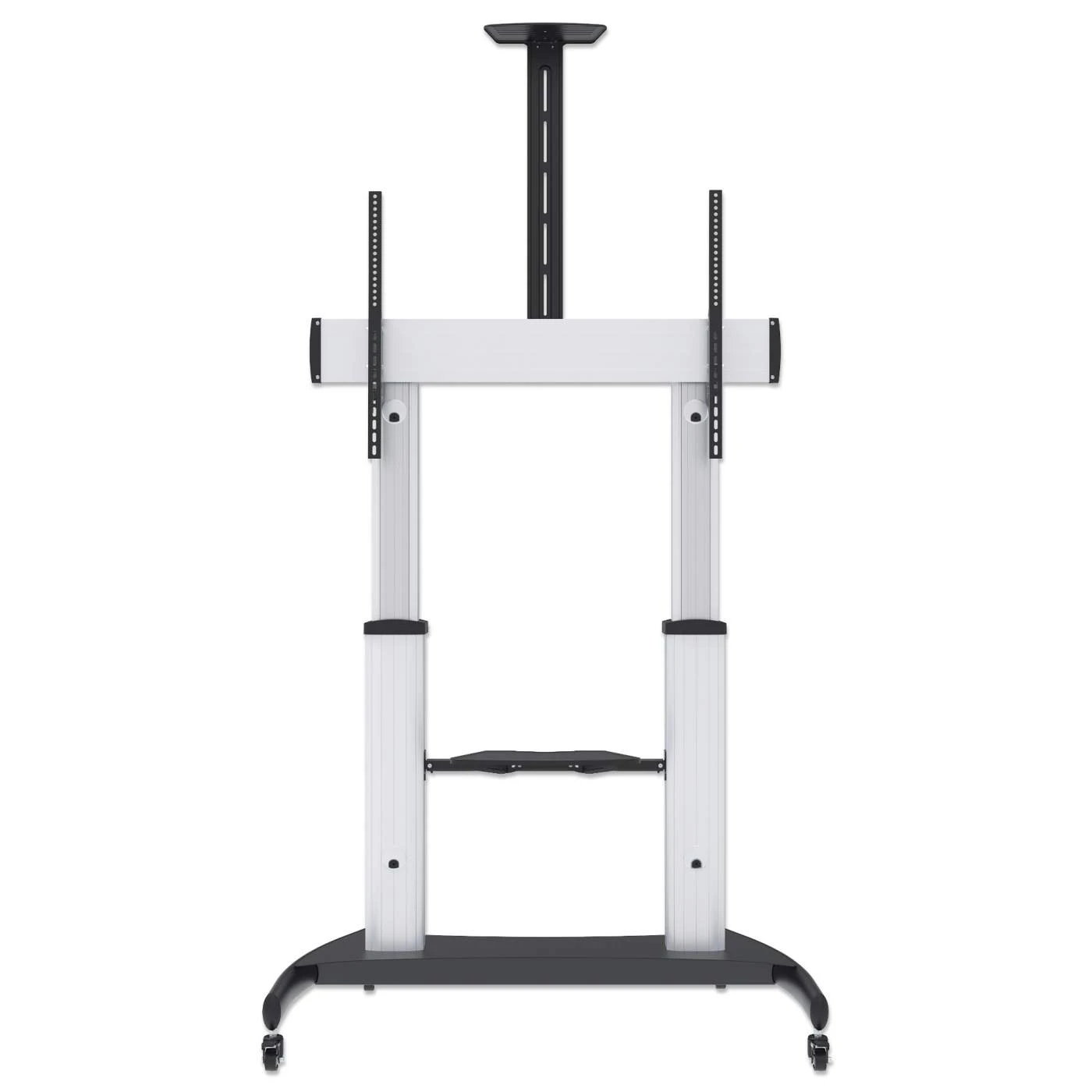 Manhattan Aluminum Heavy-Duty Height-Adjustable Multimedia TV Cart 4 Manhattan Aluminum Heavy-Duty Height-Adjustable Multimedia TV Cart - Image 4