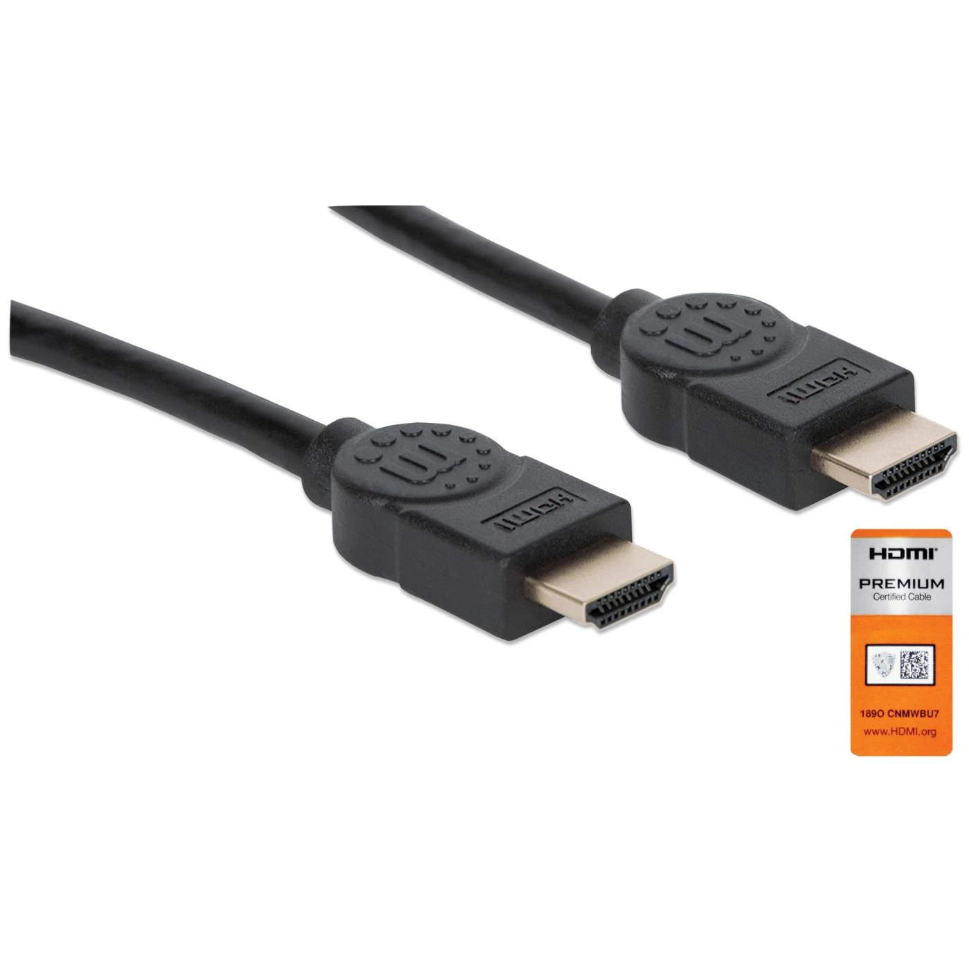 Manhattan Certified Premium High Speed HDMI Cable With Ethernet 2 Manhattan Certified Premium High Speed HDMI Cable With Ethernet - Image 2