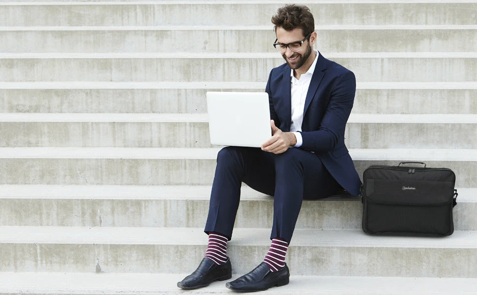 Manhattan Cambridge Clamshell Laptop Bag 15.6" 2 Manhattan Cambridge Clamshell Laptop Bag 15.6" - Image 2