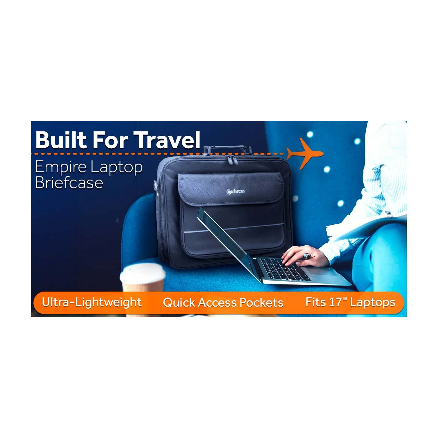 Manhattan Empire Laptop Briefcase 17" 9 Manhattan Empire Laptop Briefcase 17" - Image 9