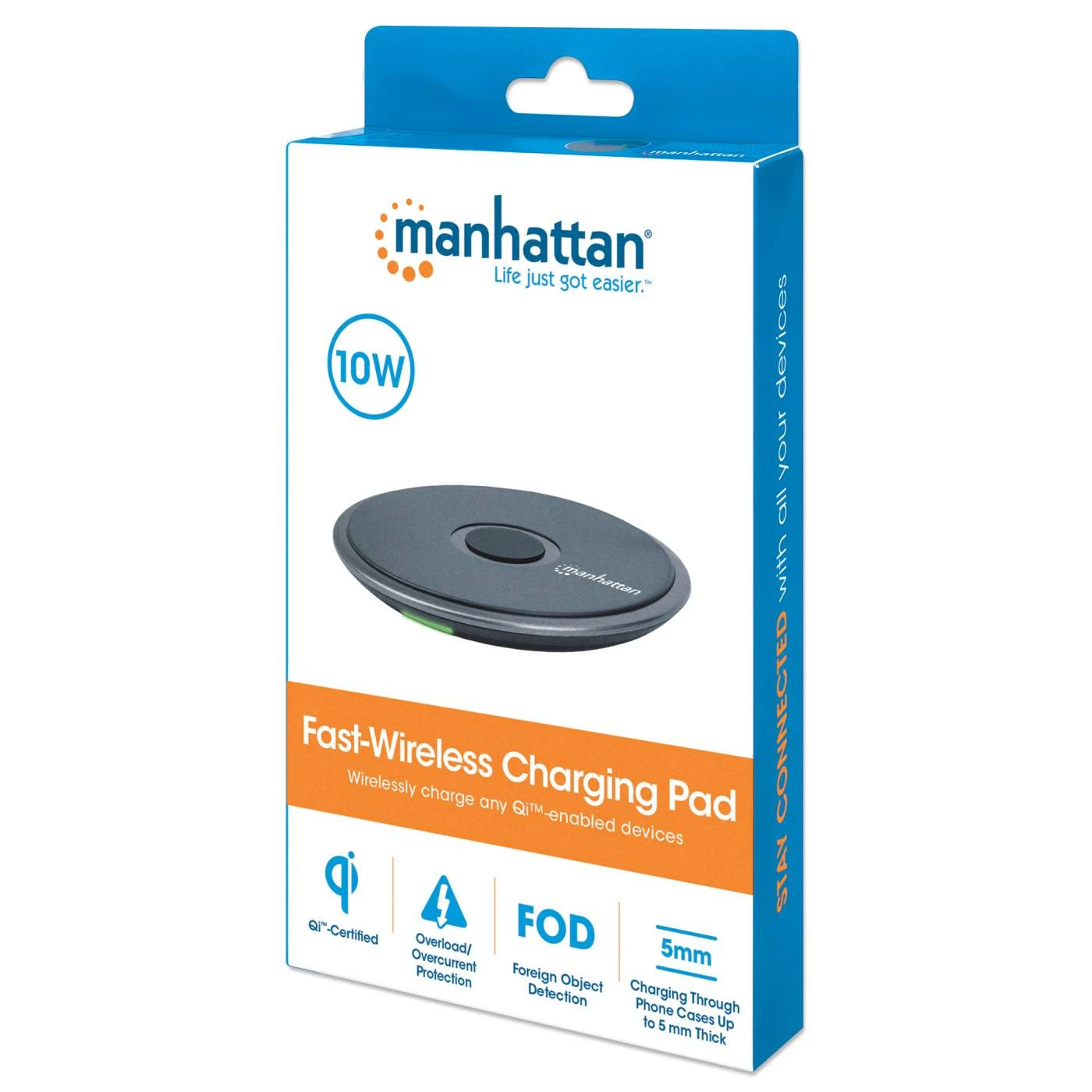 Manhattan Fast-Wireless Charging Pad - 10 W 2 Manhattan Fast-Wireless Charging Pad - 10 W - Image 2