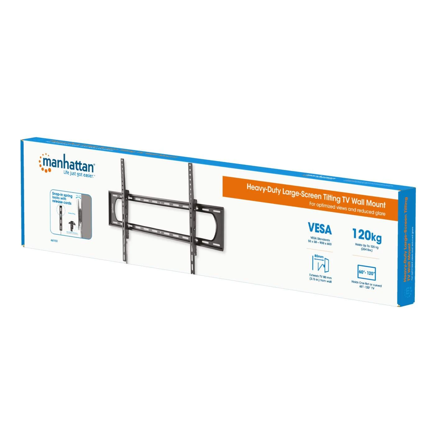 Manhattan Heavy-Duty Large-Screen Tilting TV Wall Mount 2 Manhattan Heavy-Duty Large-Screen Tilting TV Wall Mount - Image 2