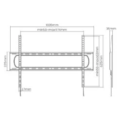 Manhattan Heavy-Duty Low-Profile Large-Screen Fixed TV Wall Mount 25 Manhattan Heavy-Duty Low-Profile Large-Screen Fixed TV Wall Mount -Manhattan Store heavy duty low profile large screen fixed tv wall mount 461917 12 aba60be5 272d 4c60 af68 b980d1edf8da