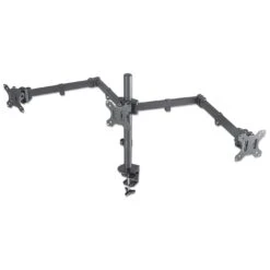 Manhattan LCD Monitor Mount With Center Mount And Double-Link Swing Arms