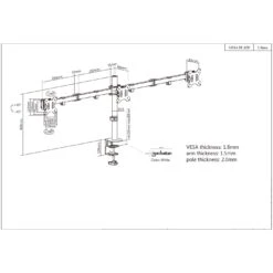 Manhattan LCD Monitor Mount With Center Mount And Double-Link Swing Arms 17 Manhattan LCD Monitor Mount With Center Mount And Double-Link Swing Arms -Manhattan Store lcd monitor mount with center mount and double link swing arms 461658 7