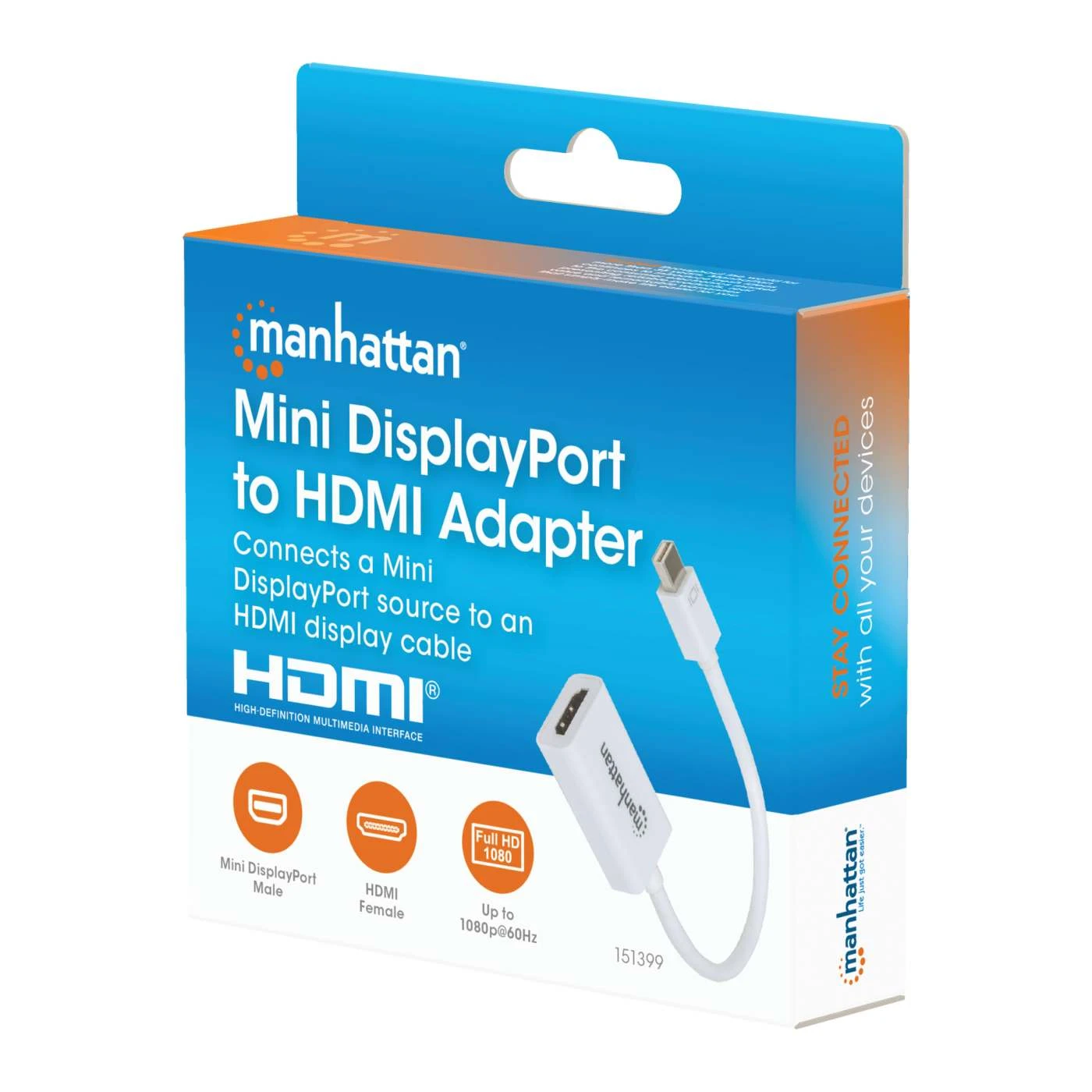 Manhattan Passive Mini DisplayPort To HDMI Adapter 2 Manhattan Passive Mini DisplayPort To HDMI Adapter - Image 2