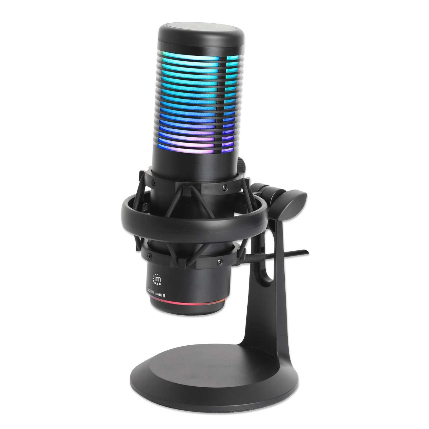 Manhattan RGB LED USB Condenser Microphone With Noise Rejection 1 Manhattan RGB LED USB Condenser Microphone With Noise Rejection