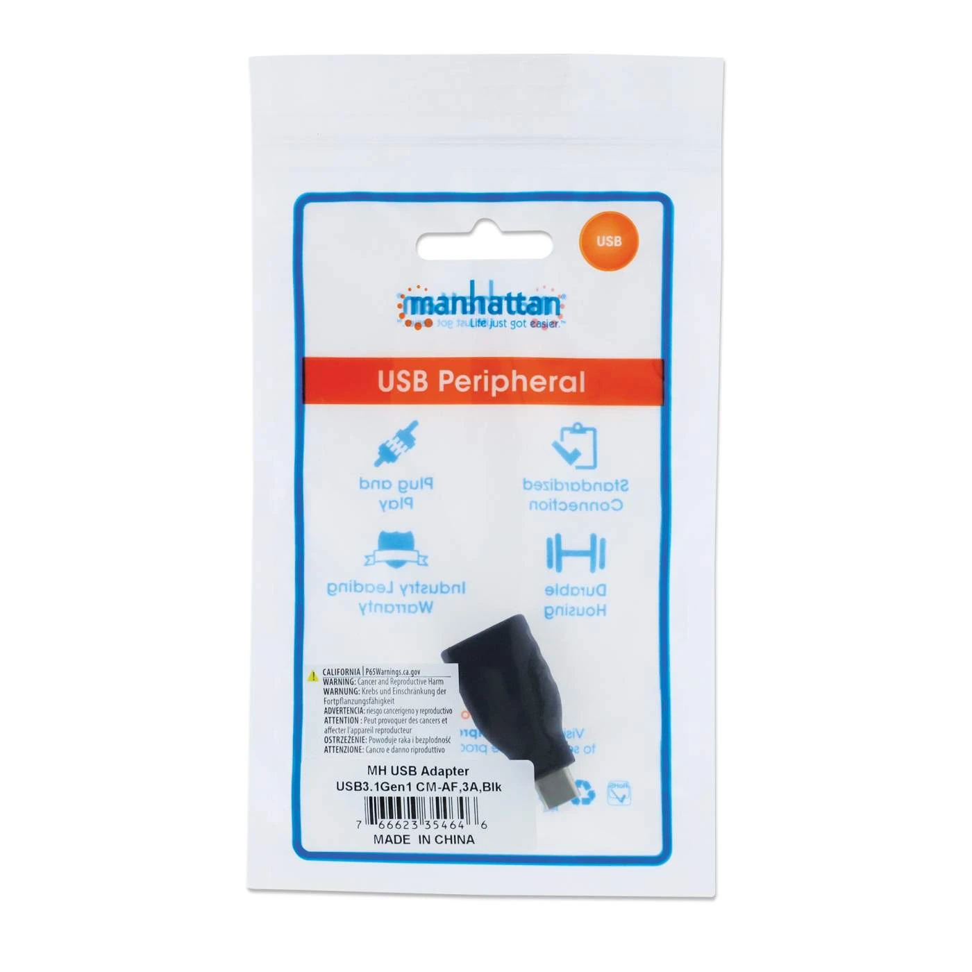 Manhattan USB-C To USB-A Adapter 2 Manhattan USB-C To USB-A Adapter - Image 2