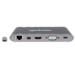 Manhattan USB-C PD 7-in-1 Docking Station -Manhattan Store superspeed usb c to 7 in 1 docking station 152808 3 2dab301d 7635 4eb4 b762 a452d783964f