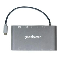 Manhattan USB-C PD 7-in-1 Docking Station -Manhattan Store superspeed usb c to 7 in 1 docking station 152808 5 c99e603d f60e 48e8 a531 7439b4e3eafb