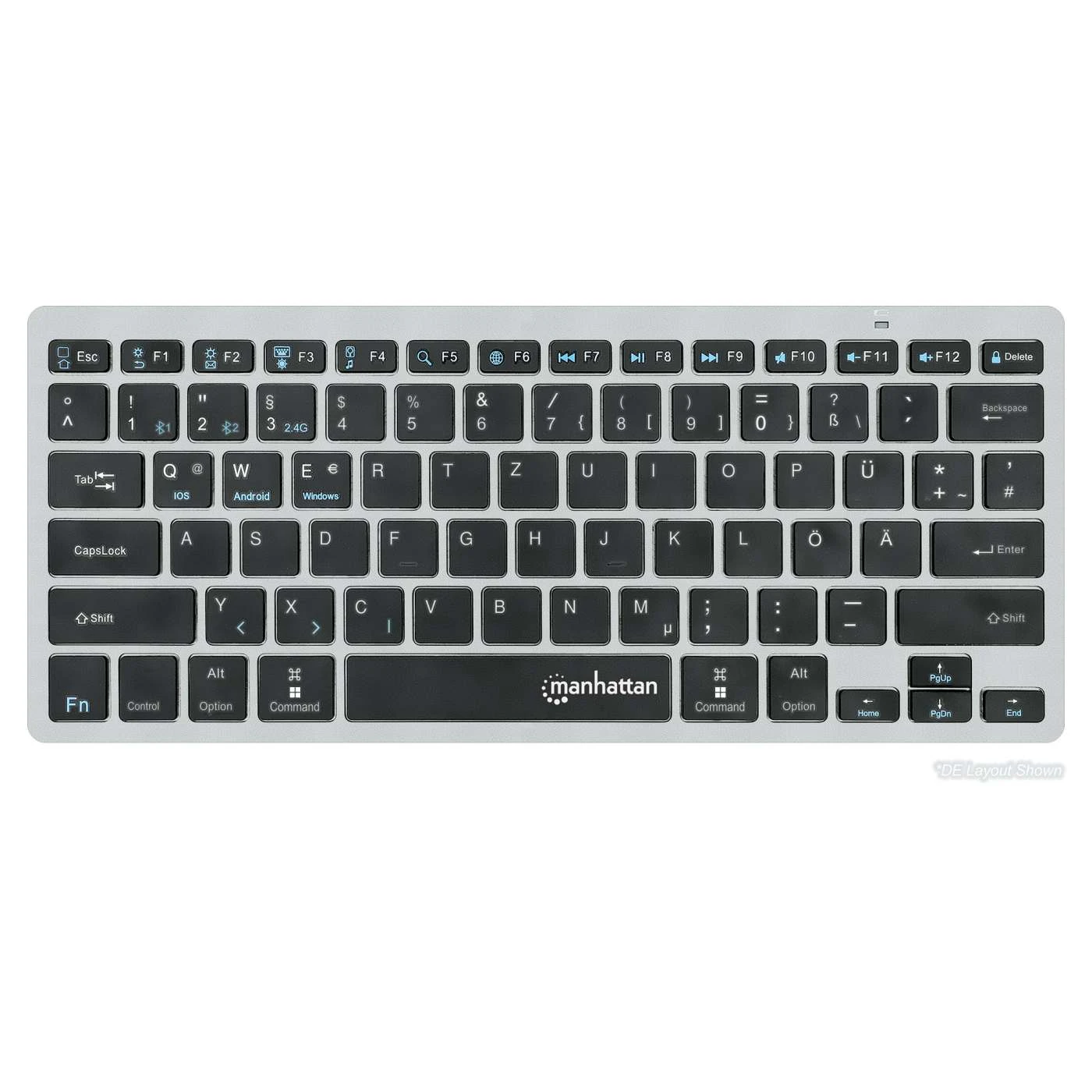 Manhattan Ultra Slim Dual-Mode Wireless Keyboard 9 Manhattan Ultra Slim Dual-Mode Wireless Keyboard - Image 9