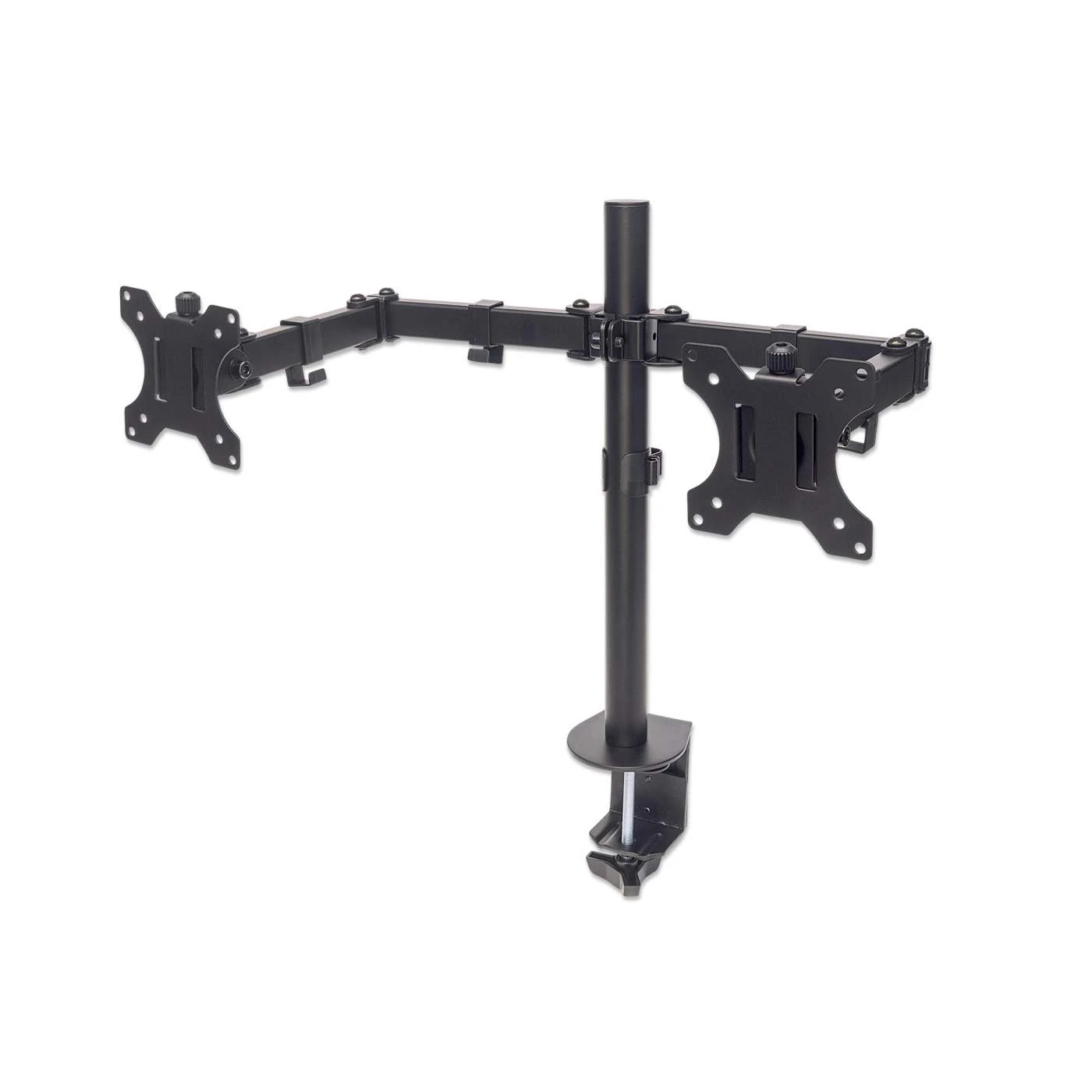 Manhattan Universal Dual Monitor Mount With Double-Link Swing Arms 1 Manhattan Universal Dual Monitor Mount With Double-Link Swing Arms