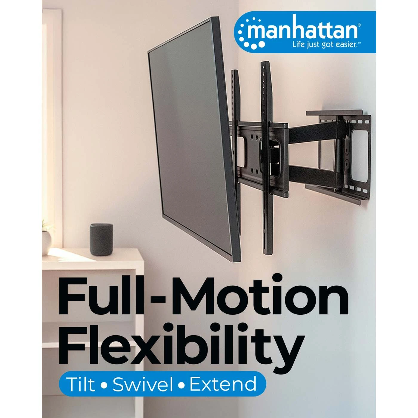 Manhattan Universal Flat-Panel TV Full-Motion Wall Mount 8 Manhattan Universal Flat-Panel TV Full-Motion Wall Mount - Image 8