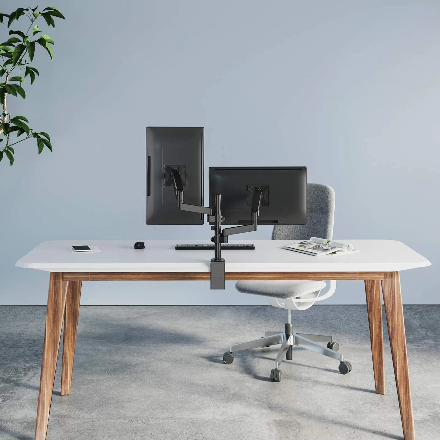 Manhattan Universal Gas Spring Monitor Mount With Height-Adjustable Arms 9 Manhattan Universal Gas Spring Monitor Mount With Height-Adjustable Arms - Image 9