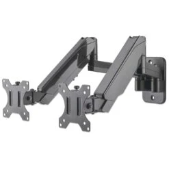 Manhattan Universal Gas Spring Dual Monitor Wall Mount
