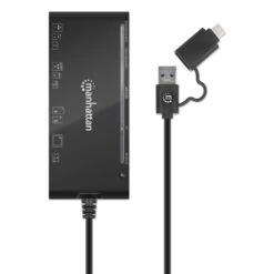 Manhattan USB 3.0 Type-C / Type-A Combo Multi-Card Reader / Writer 12 Manhattan USB 3.0 Type-C / Type-A Combo Multi-Card Reader / Writer -Manhattan Store usb 30 type c type a combo multi card reader writer 102605 4