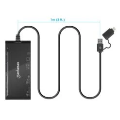 Manhattan USB 3.0 Type-C / Type-A Combo Multi-Card Reader / Writer 13 Manhattan USB 3.0 Type-C / Type-A Combo Multi-Card Reader / Writer -Manhattan Store usb 30 type c type a combo multi card reader writer 102605 5