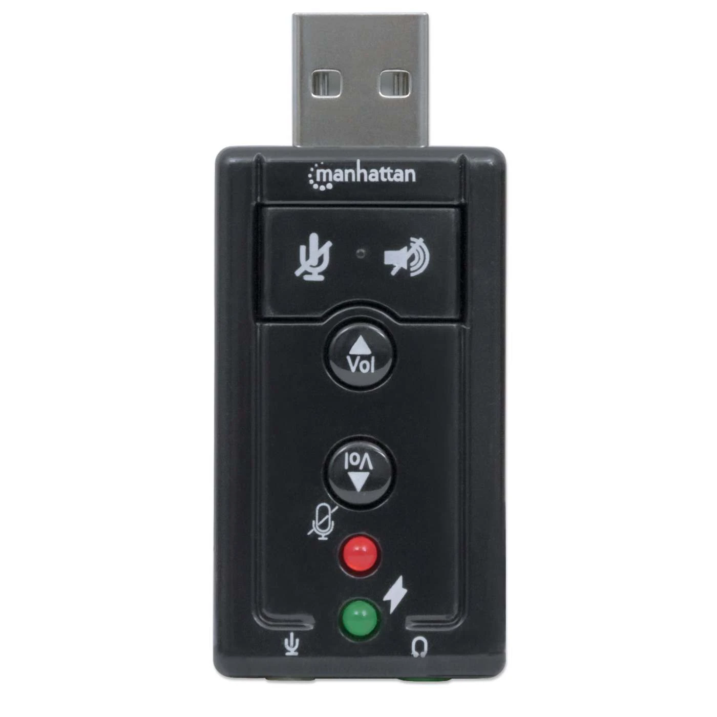Manhattan USB-A To 3.5 Mm Audio Adapter With Volume Controls 8 Manhattan USB-A To 3.5 Mm Audio Adapter With Volume Controls - Image 8