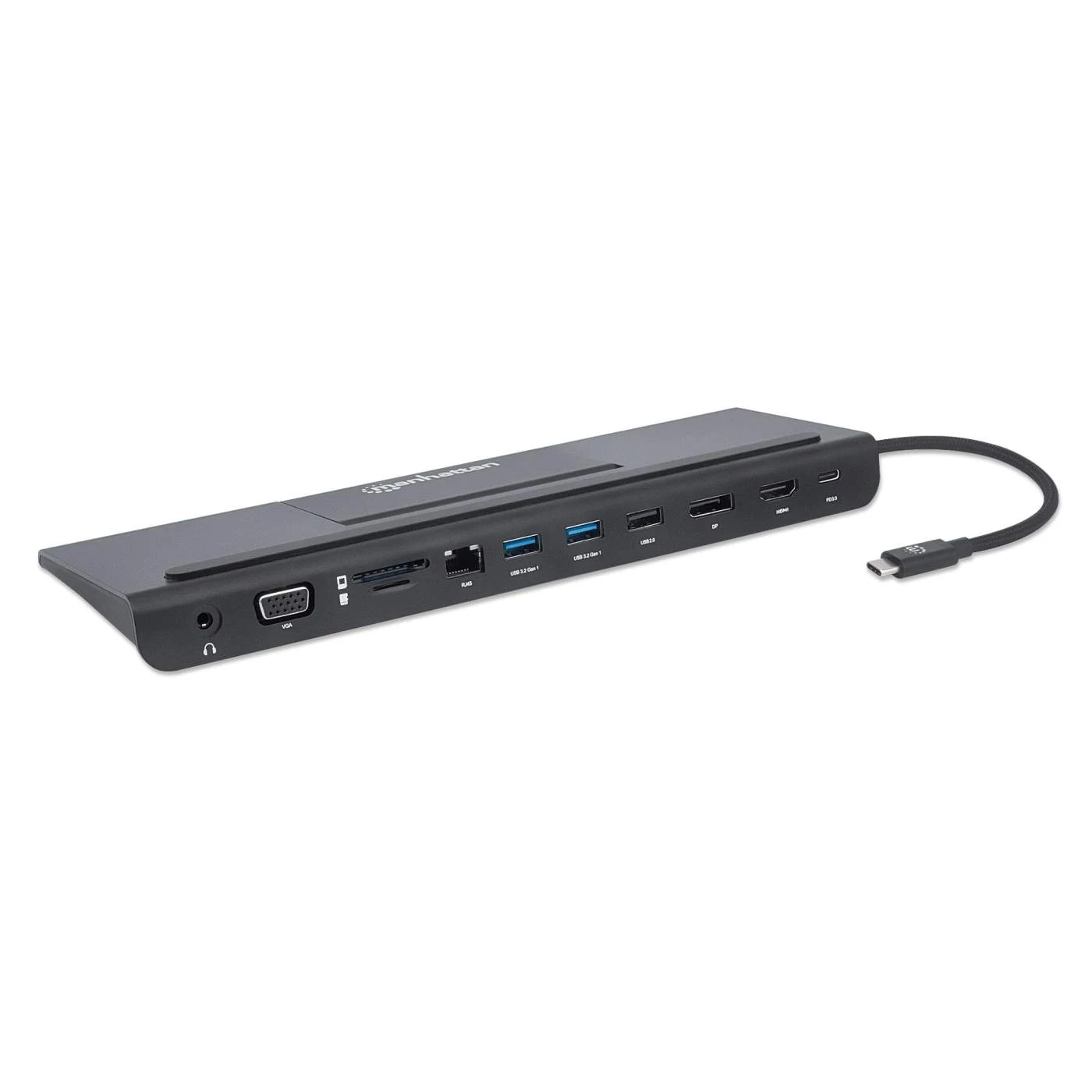 Manhattan USB-C 11-in-1 Triple-Monitor Docking Station With MST 3 Manhattan USB-C 11-in-1 Triple-Monitor Docking Station With MST - Image 3