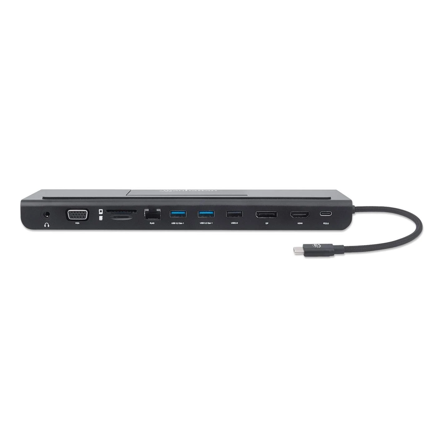 Manhattan USB-C 11-in-1 Triple-Monitor Docking Station With MST 4 Manhattan USB-C 11-in-1 Triple-Monitor Docking Station With MST - Image 4