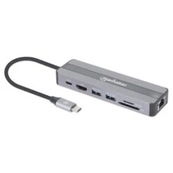 Manhattan USB-C 7-in-1 Docking Station With Power Delivery