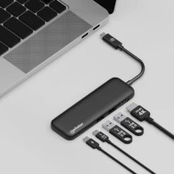 Manhattan USB-C Docking Station With 100 W PD / 4K HDMI 5-in-1 Multiport USB Hub -Manhattan Store usb c docking station with 100 w pd 4k hdmi 5 in 1 multiport usb hub 130721 6