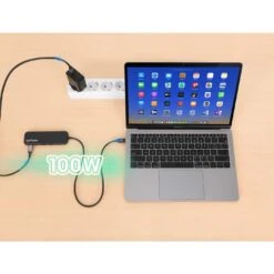 Manhattan USB-C Docking Station With 100 W PD / 4K HDMI 5-in-1 Multiport USB Hub -Manhattan Store usb c docking station with 100 w pd 4k hdmi 5 in 1 multiport usb hub 130721 9