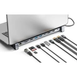 Manhattan USB-C PD 10-in-1 Dual-HDMI Monitor Docking Station / Multiport Hub -Manhattan Store usb c pd 10 in 1 dual hdmi monitor docking station multiport hub 190398 2