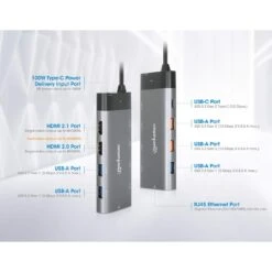 Manhattan USB-C PD 10-in-1 Dual Monitor 8K Docking Station / Multiport Hub -Manhattan Store usb c pd 10 in 1 dual monitor 8k docking station multiport hub 130714 8 61816f32 8f98 47d1 982c 43e6ad9b18aa