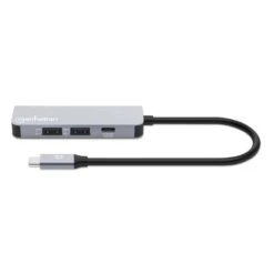 Manhattan USB-C PD 4-in-1 HDMI 4K Docking Station / Multiport Hub -Manhattan Store usb c pd 4 in 1 hdmi 4k docking station multiport hub 190428 4