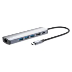 Manhattan USB-C PD 6-in-1 4K Docking Station / Multiport Hub
