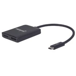 Manhattan USB-C To Dual DisplayPort Adapter - MST Hub