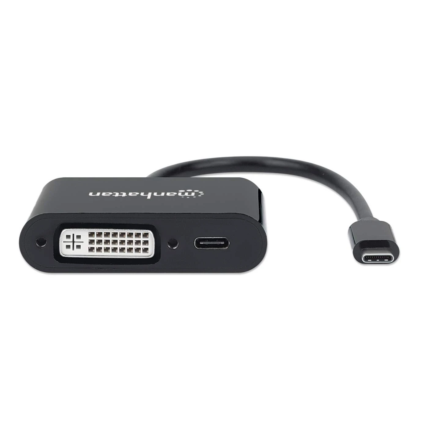 Manhattan USB-C To DVI Converter With Power Delivery Port 4 Manhattan USB-C To DVI Converter With Power Delivery Port - Image 4