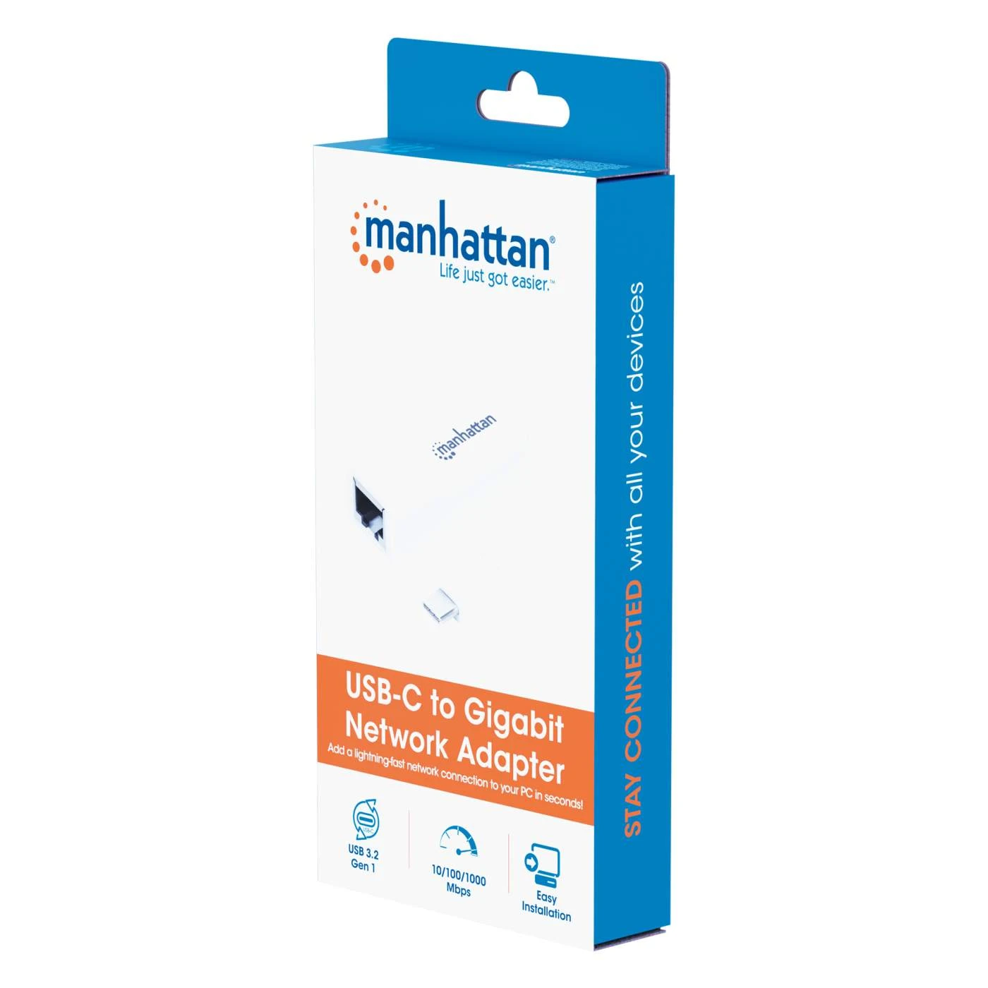 Manhattan USB-C To Gigabit Network Adapter 2 Manhattan USB-C To Gigabit Network Adapter - Image 2