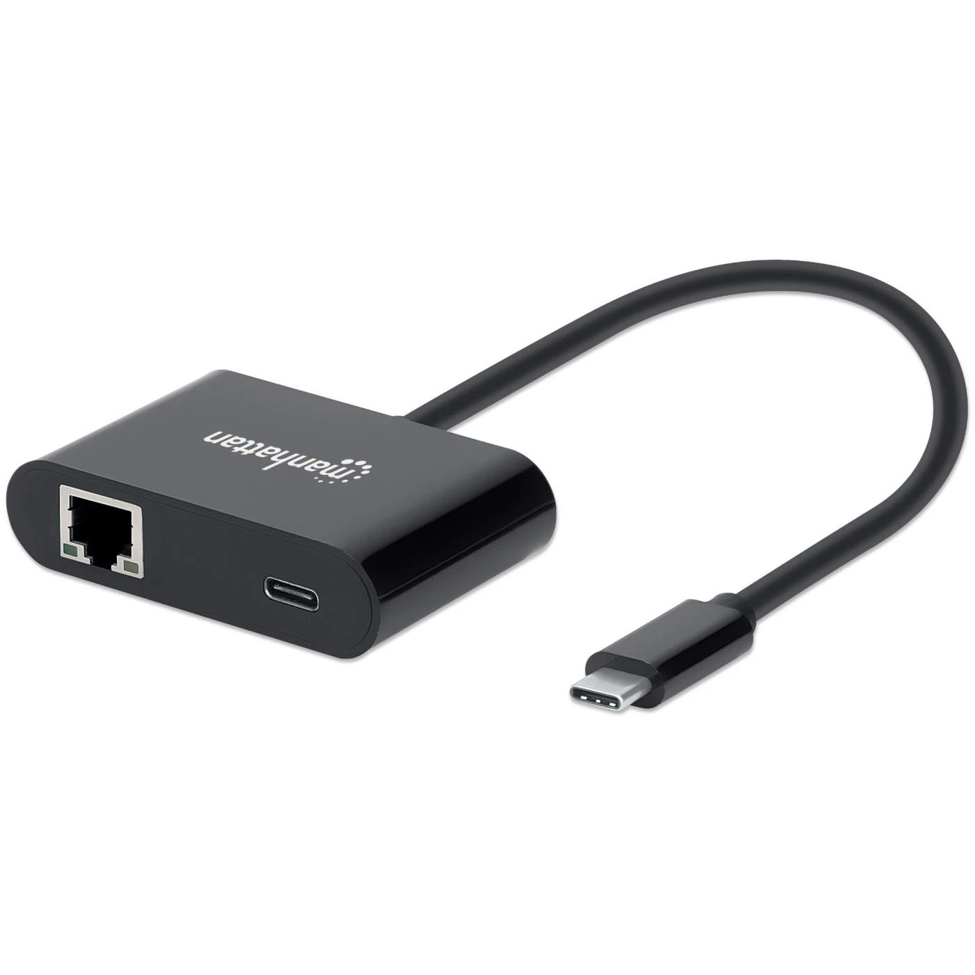 Manhattan USB-C To Gigabit Network Adapter With Power Delivery Port 1 Manhattan USB-C To Gigabit Network Adapter With Power Delivery Port