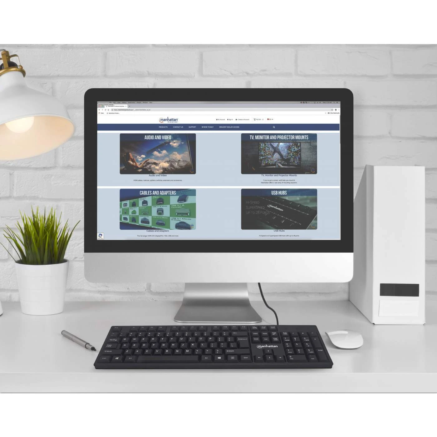 Manhattan USB Computer Keyboard - Full SIze - 104 Keys - For Windows, PC, Laptop 5 Manhattan USB Computer Keyboard - Full SIze - 104 Keys - For Windows, PC, Laptop - Image 5