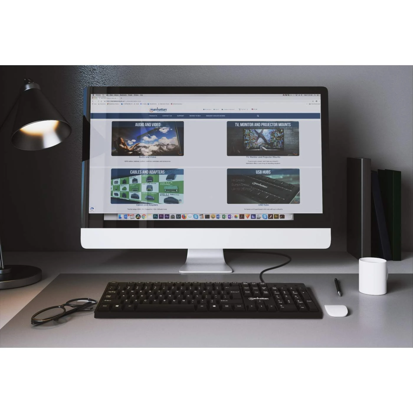 Manhattan USB Computer Keyboard - Full SIze - 104 Keys - For Windows, PC, Laptop 6 Manhattan USB Computer Keyboard - Full SIze - 104 Keys - For Windows, PC, Laptop - Image 6