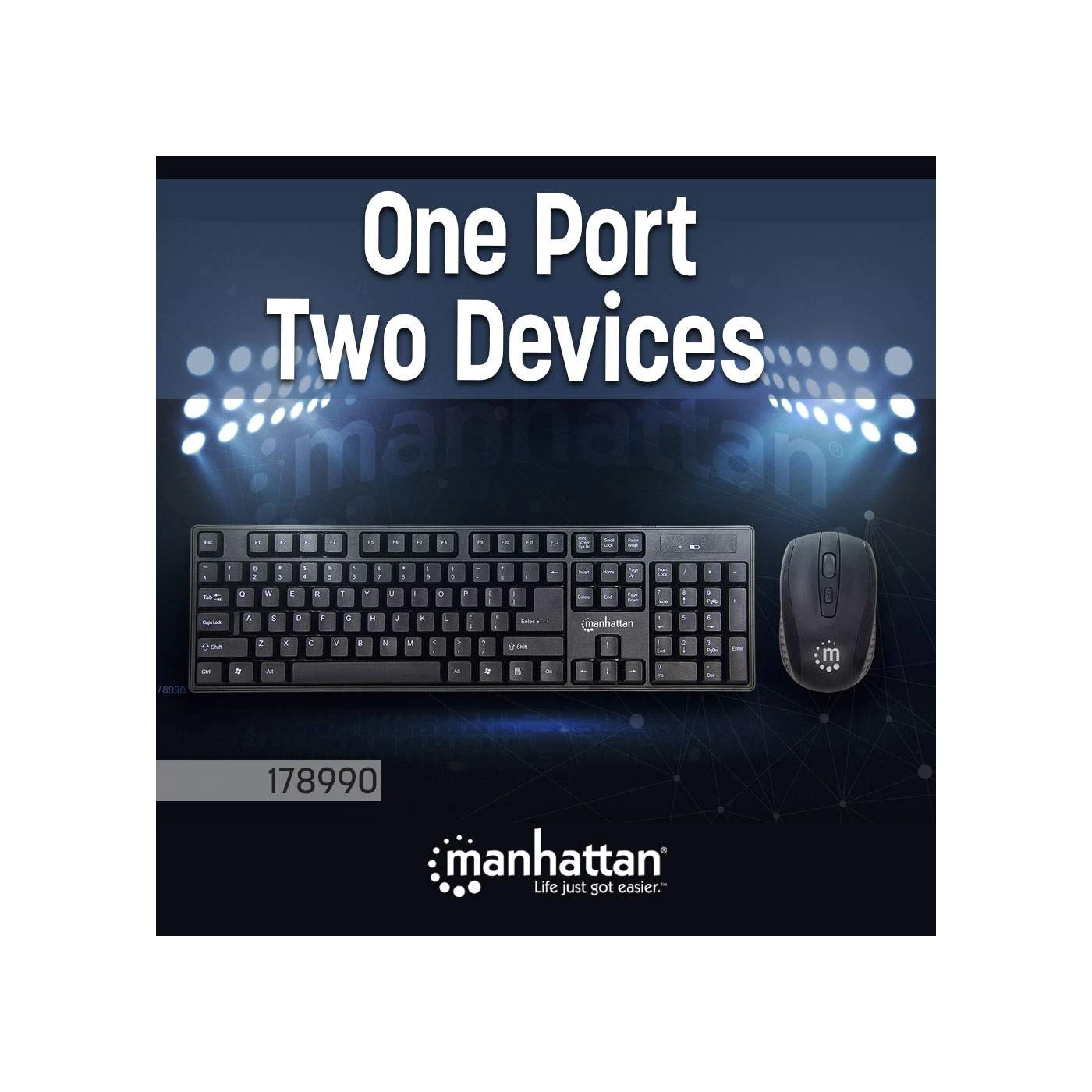 Manhattan Wireless Keyboard And Optical Mouse Set 6 Manhattan Wireless Keyboard And Optical Mouse Set - Image 6