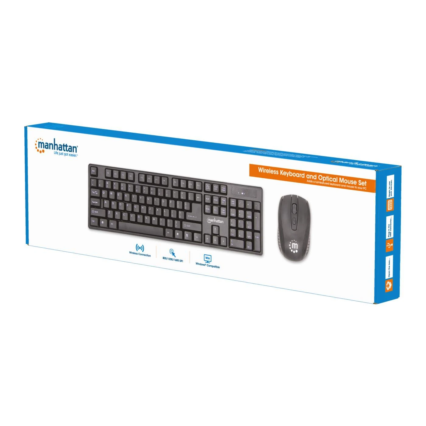 Manhattan Wireless Keyboard And Optical Mouse Set 2 Manhattan Wireless Keyboard And Optical Mouse Set - Image 2