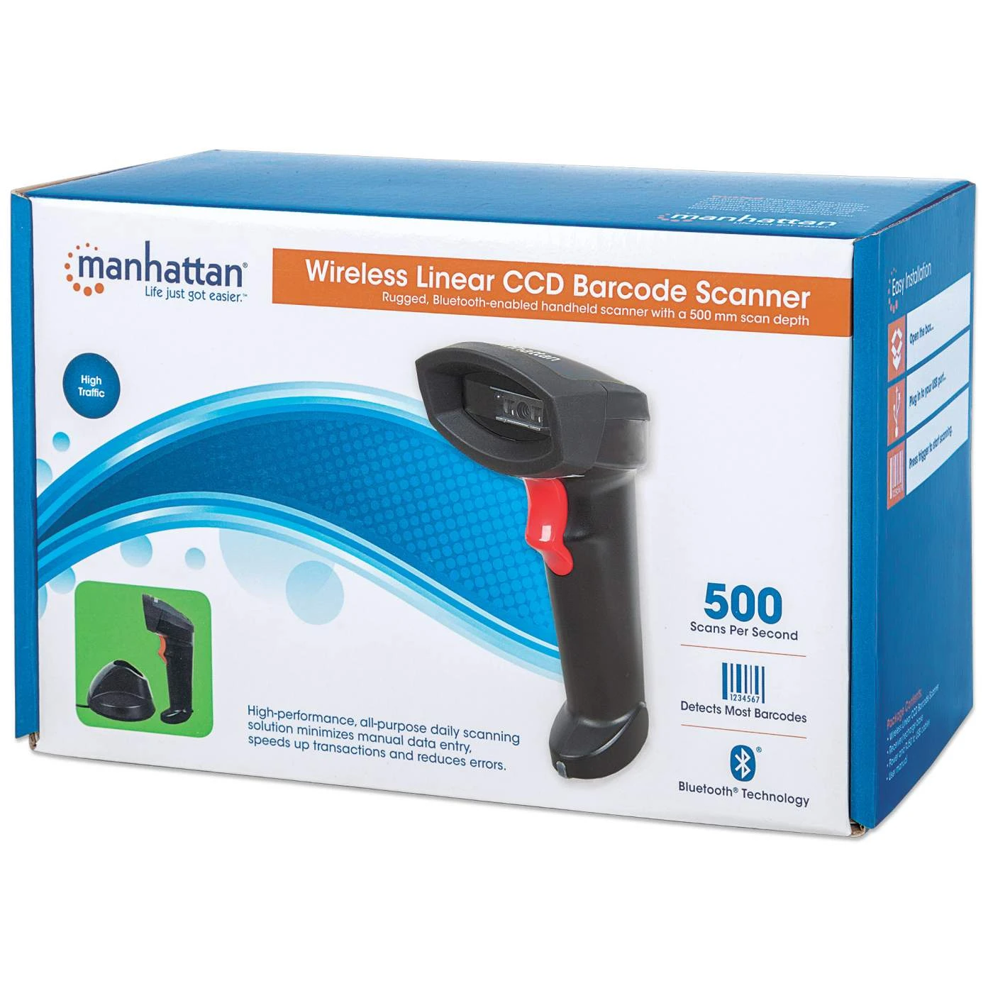 Manhattan Wireless Linear CCD Barcode Scanner 2 Manhattan Wireless Linear CCD Barcode Scanner - Image 2